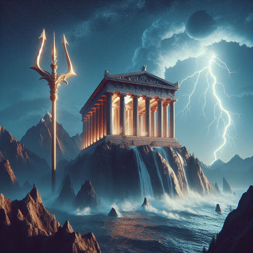 Mount Olympus , the home of the 12 Greek gods and goddesses.