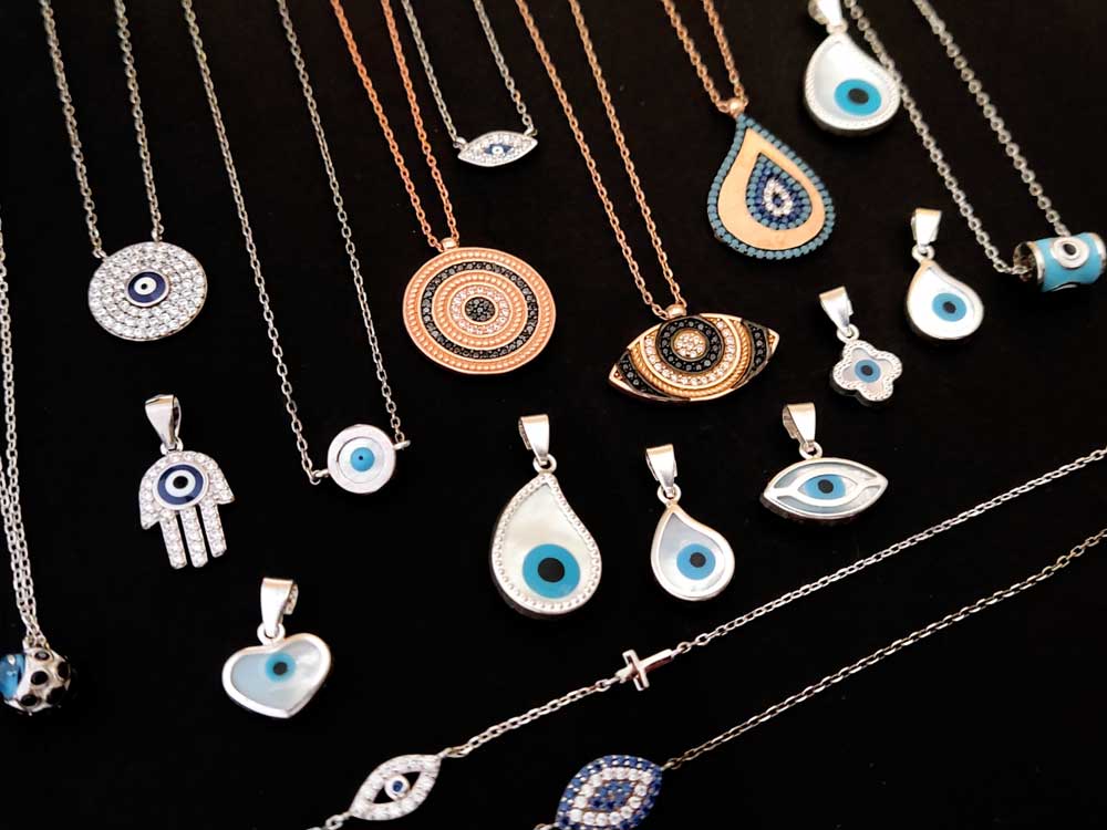 Evil eye jewelry silver hotsell