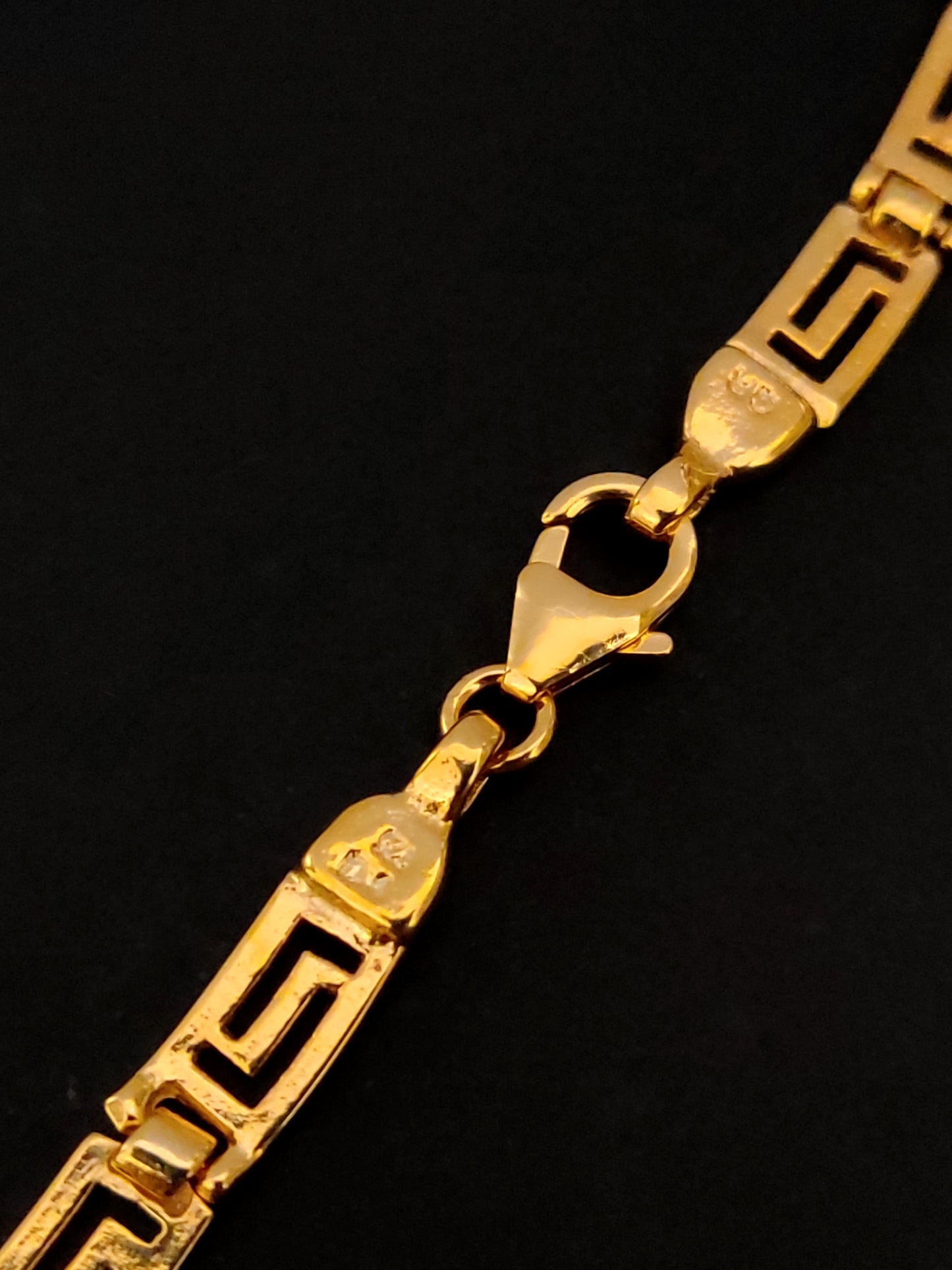 Greek Silver Gold Plated Necklace