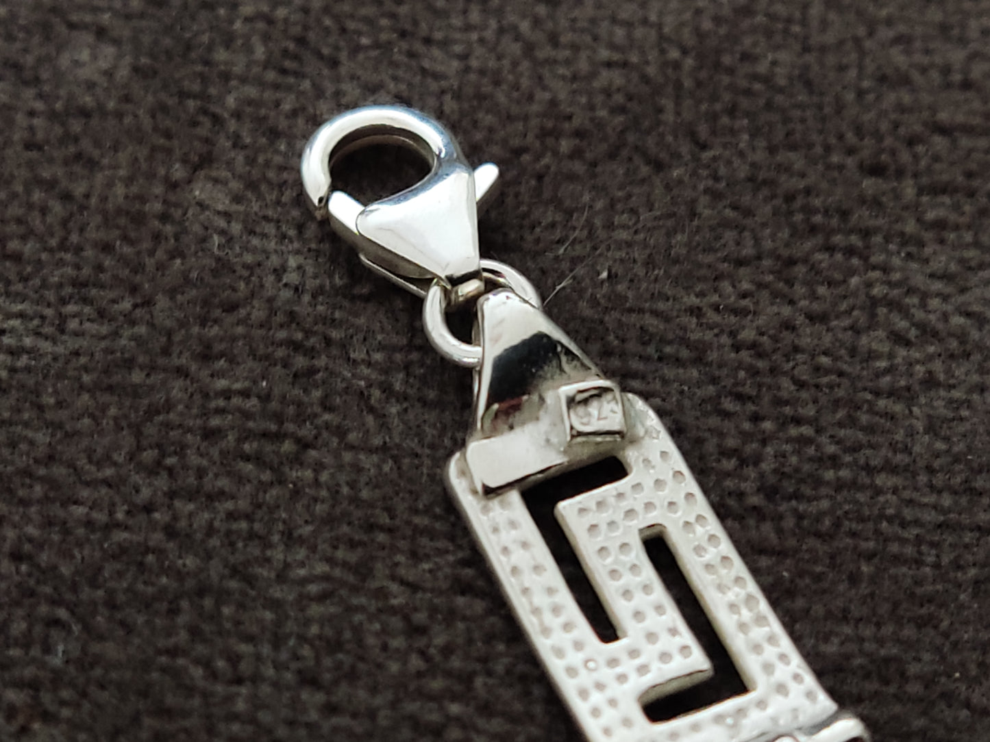 Greek Key Men Women Silver Bracelet 9mm