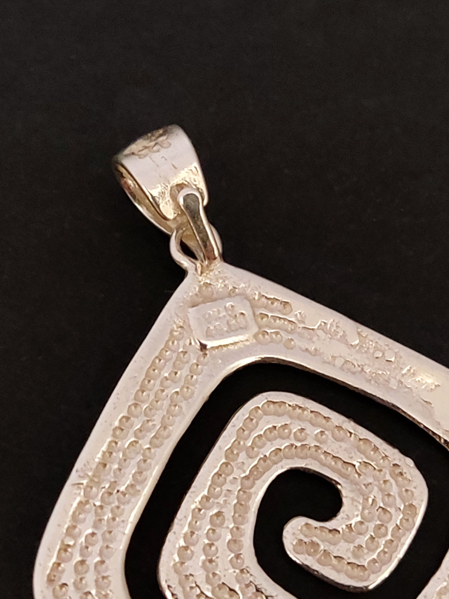 Greek Silver Pendant 23x23mm