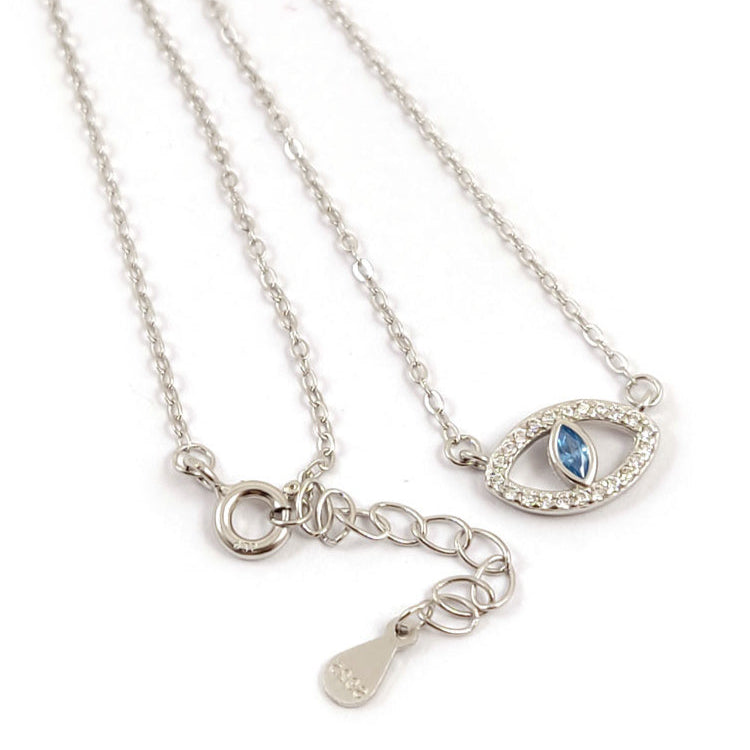 Sterling silver heart pendant necklace with cubic zirconia crystal, showcasing the intricate design and fine craftsmanship from Greece