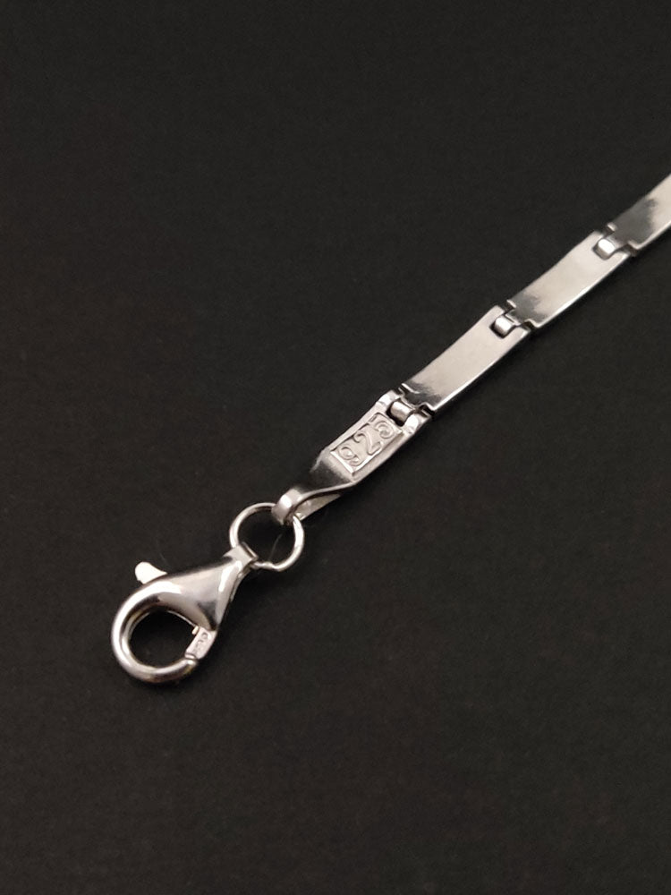 Blue Opal Silver Gradual Bracelet