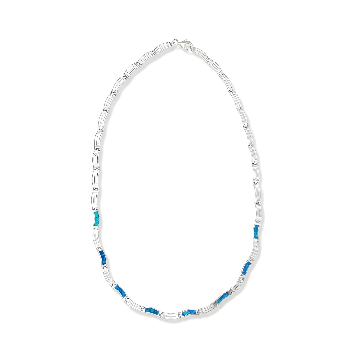 925 silver necklace made in Greece detail