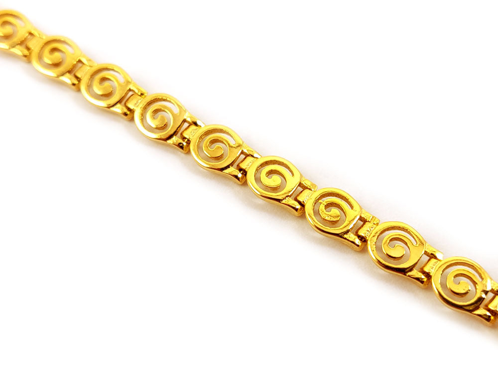 "Sterling Silver 925 Greek Spiral Infinity Design Necklace, showcasing Greek mythology-inspired jewelry"