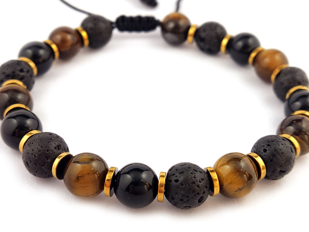 Sirioti Jewelry Bracelet on Wrist: The adjustable bracelet worn on a wrist, highlighting its unique design and perfect fit for 18-23 cm sizes.