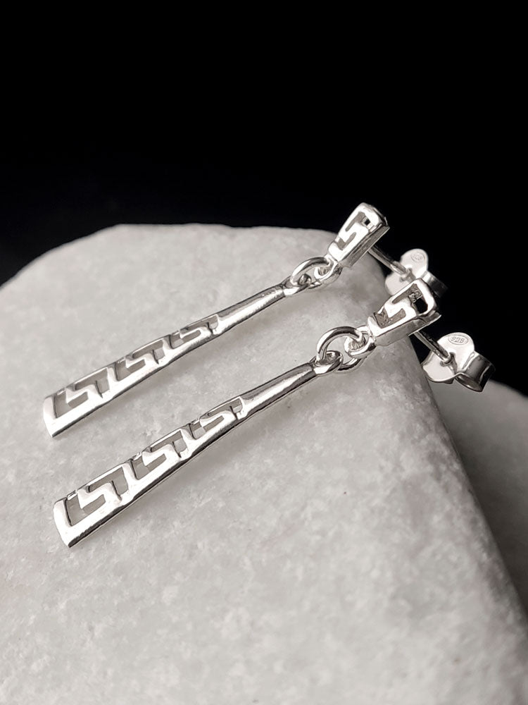 Handmade silver earrings Greece design