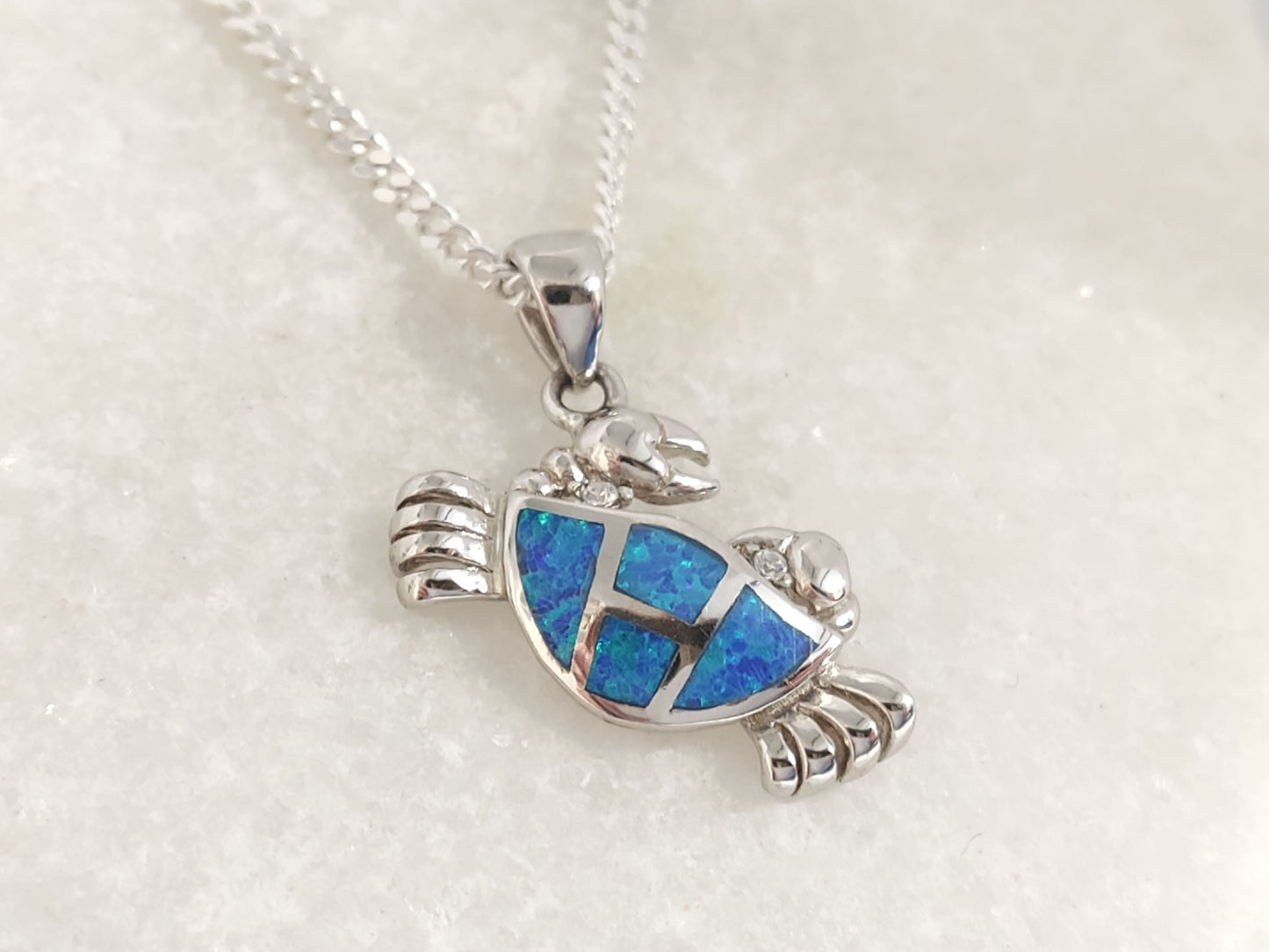 Sterling silver sea life pendant gift for women