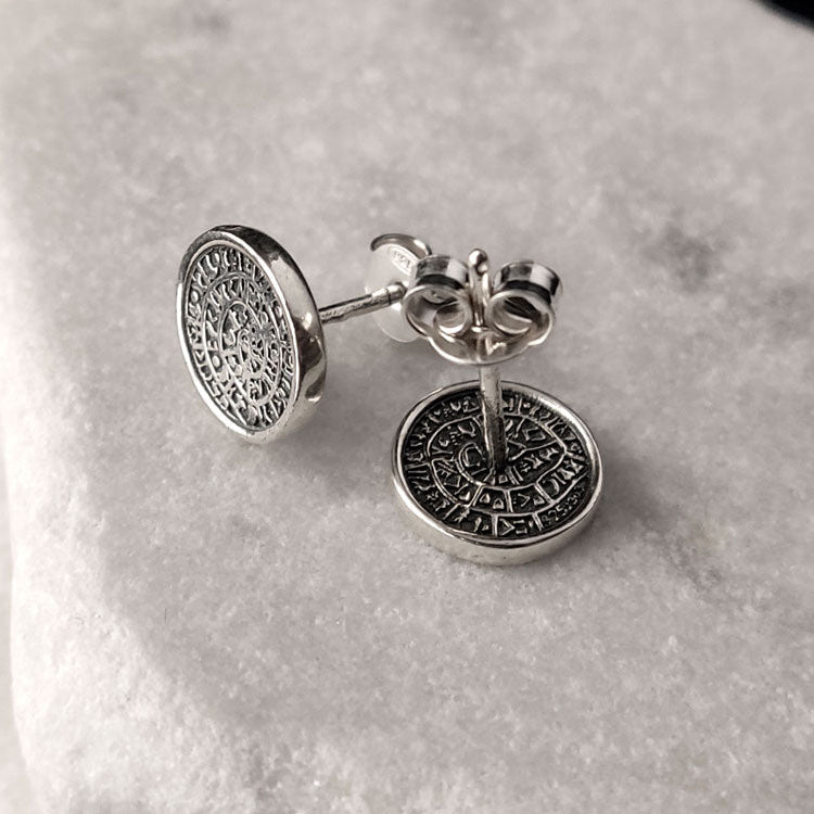 authentic 925 silver phaistos disc jewelry