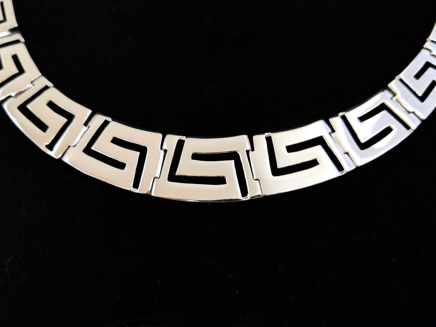 Collier large graduel en argent grec