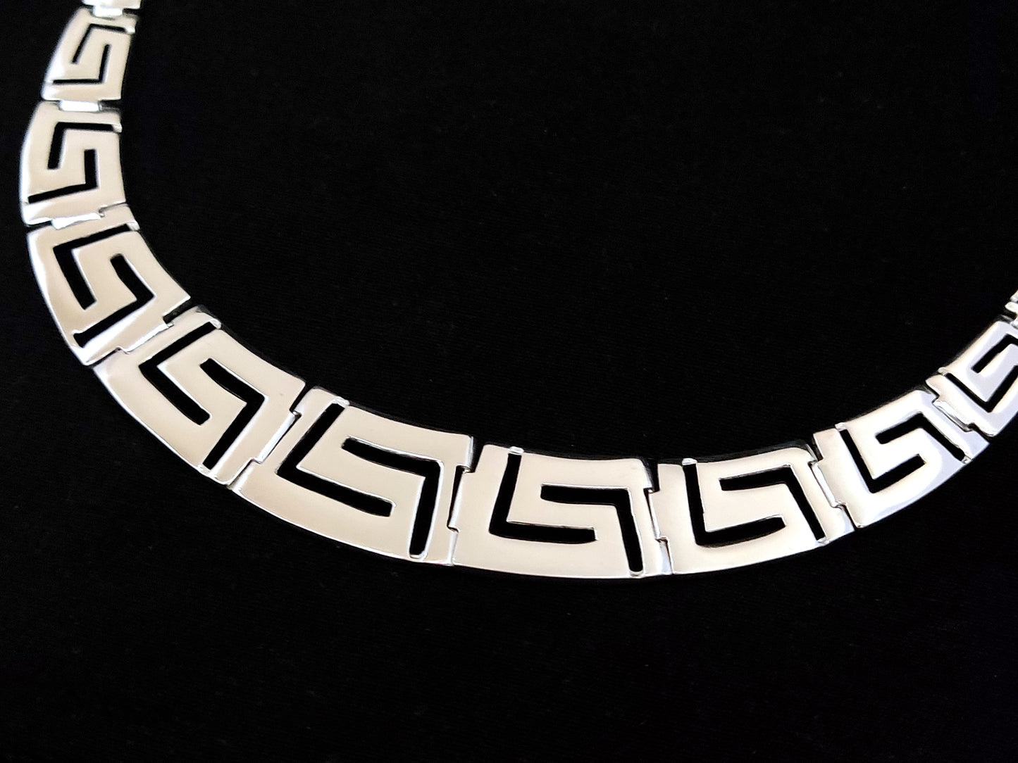 Collier large graduel en argent grec