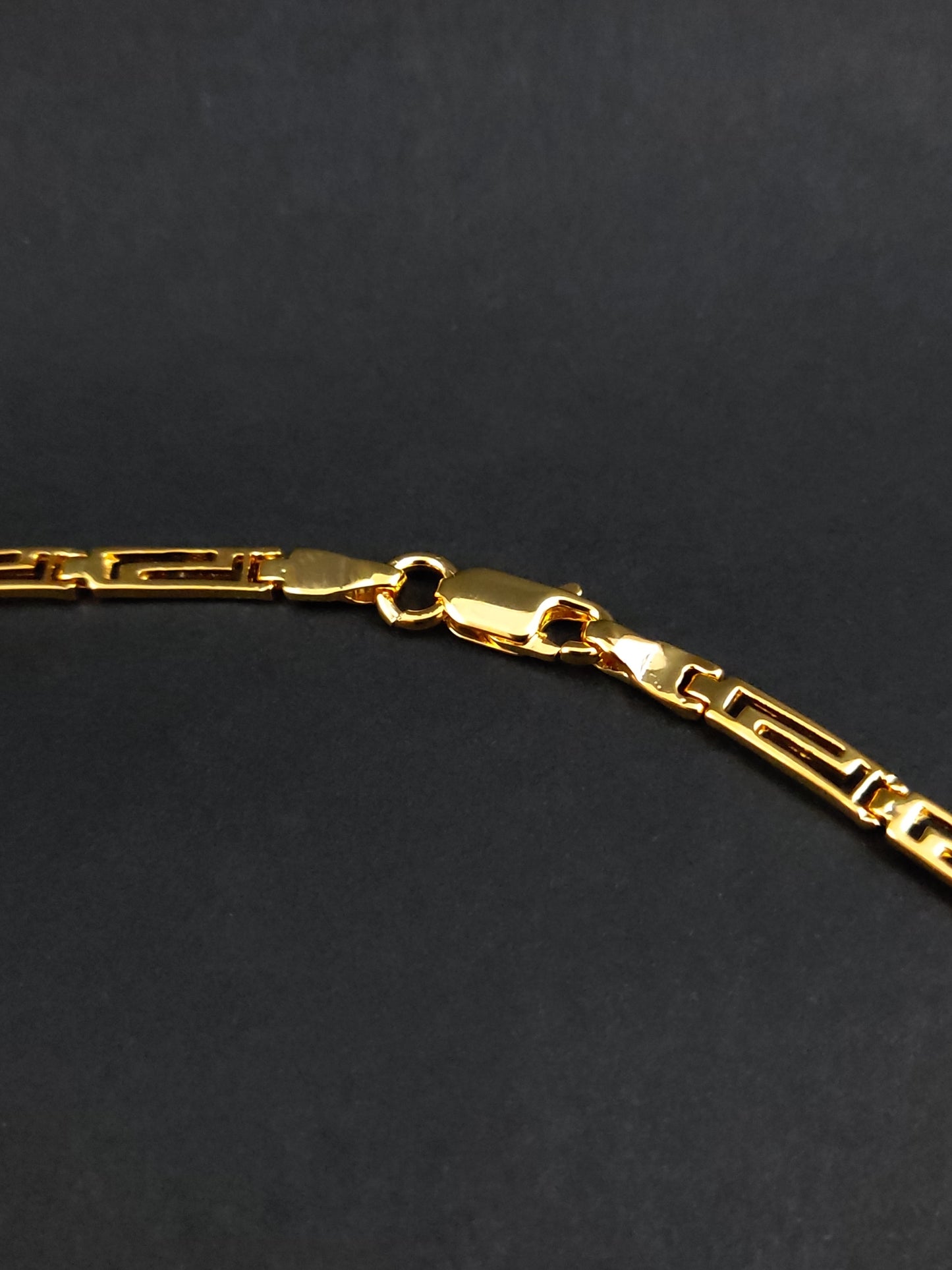 Greek Gold Plated Silver Necklace