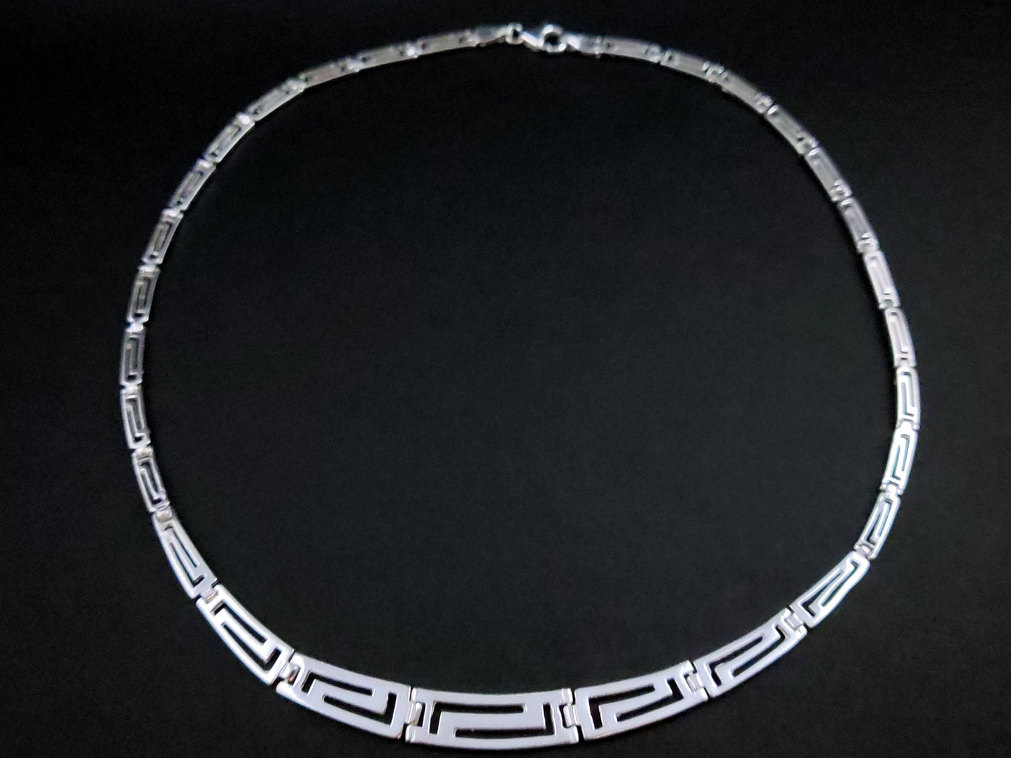 Greek Silver Gradual Necklace