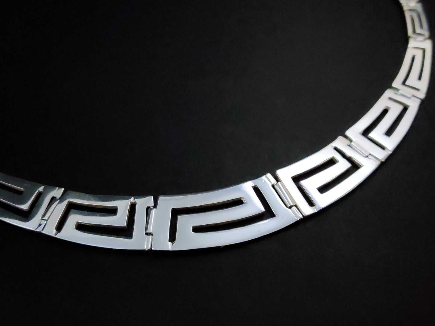 Greek Silver Gradual Necklace