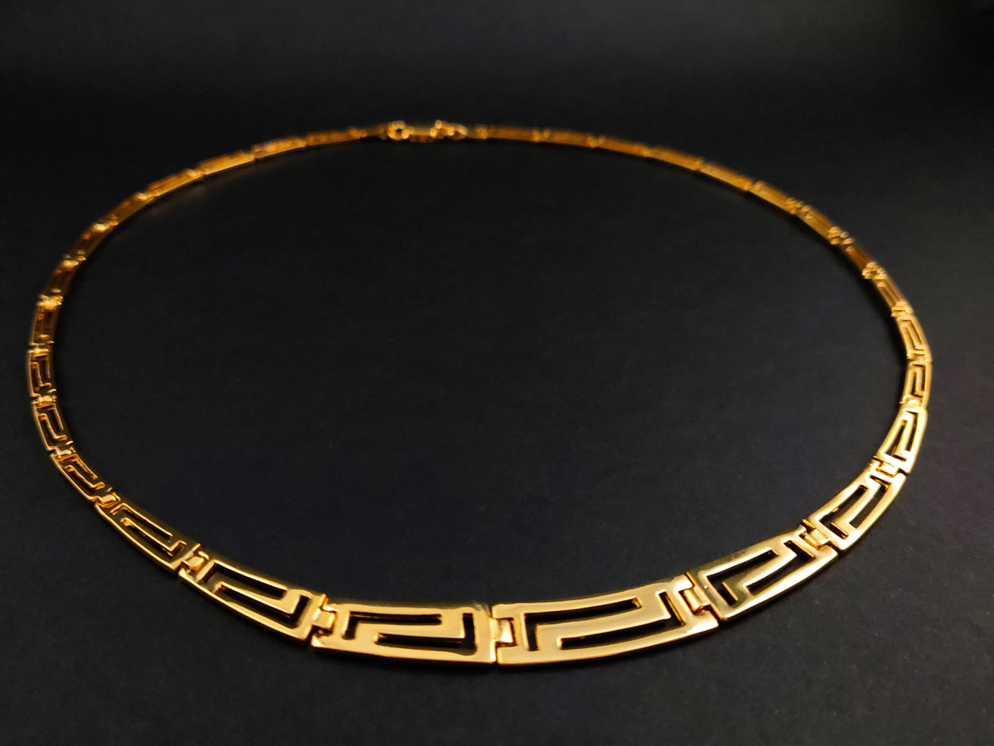 Greek Gold Plated Silver Necklace