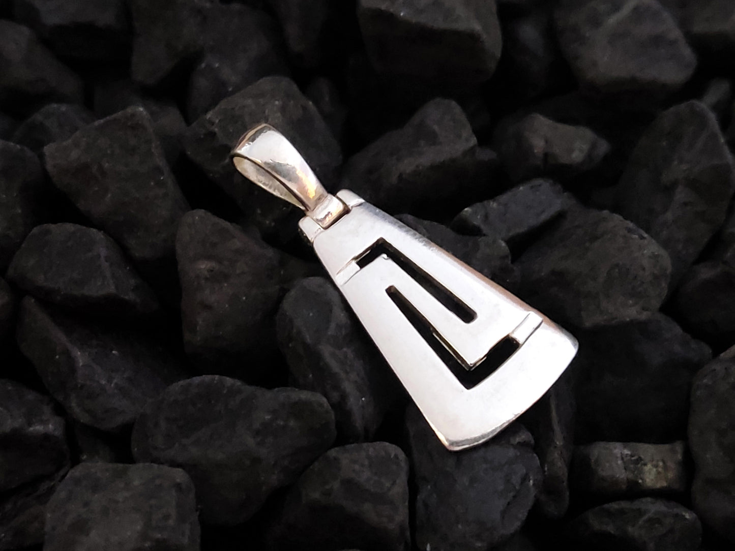 Silver Greek Pendant 25x15mm