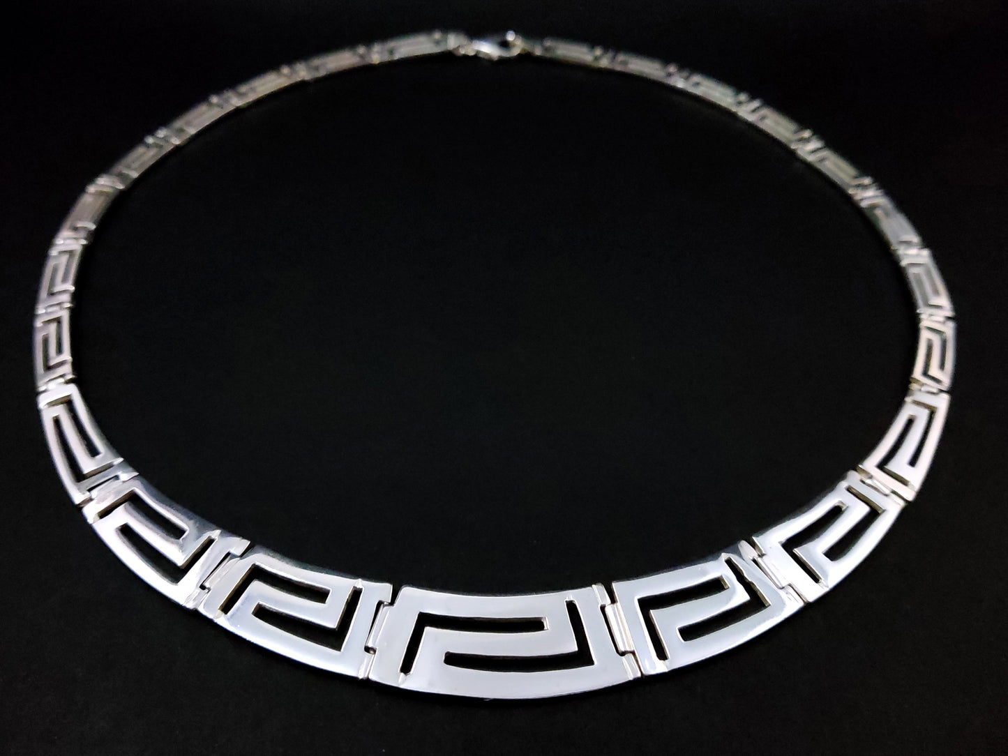 Greek Silver Gradual Necklace