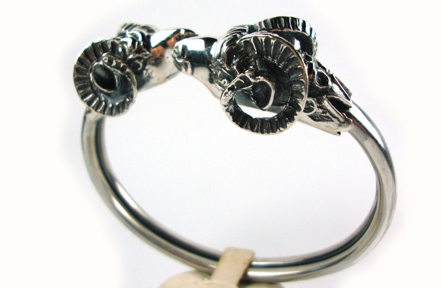 Greek Big Ram Head Cuff Bracelet