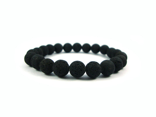 Greek Santorini Lava Bracelet ,Lavastein Armband, Lava Jewelry, Mens Bracelet, Womens Bracelet, Unisex Bracelet, Healing Stones, Meditation,