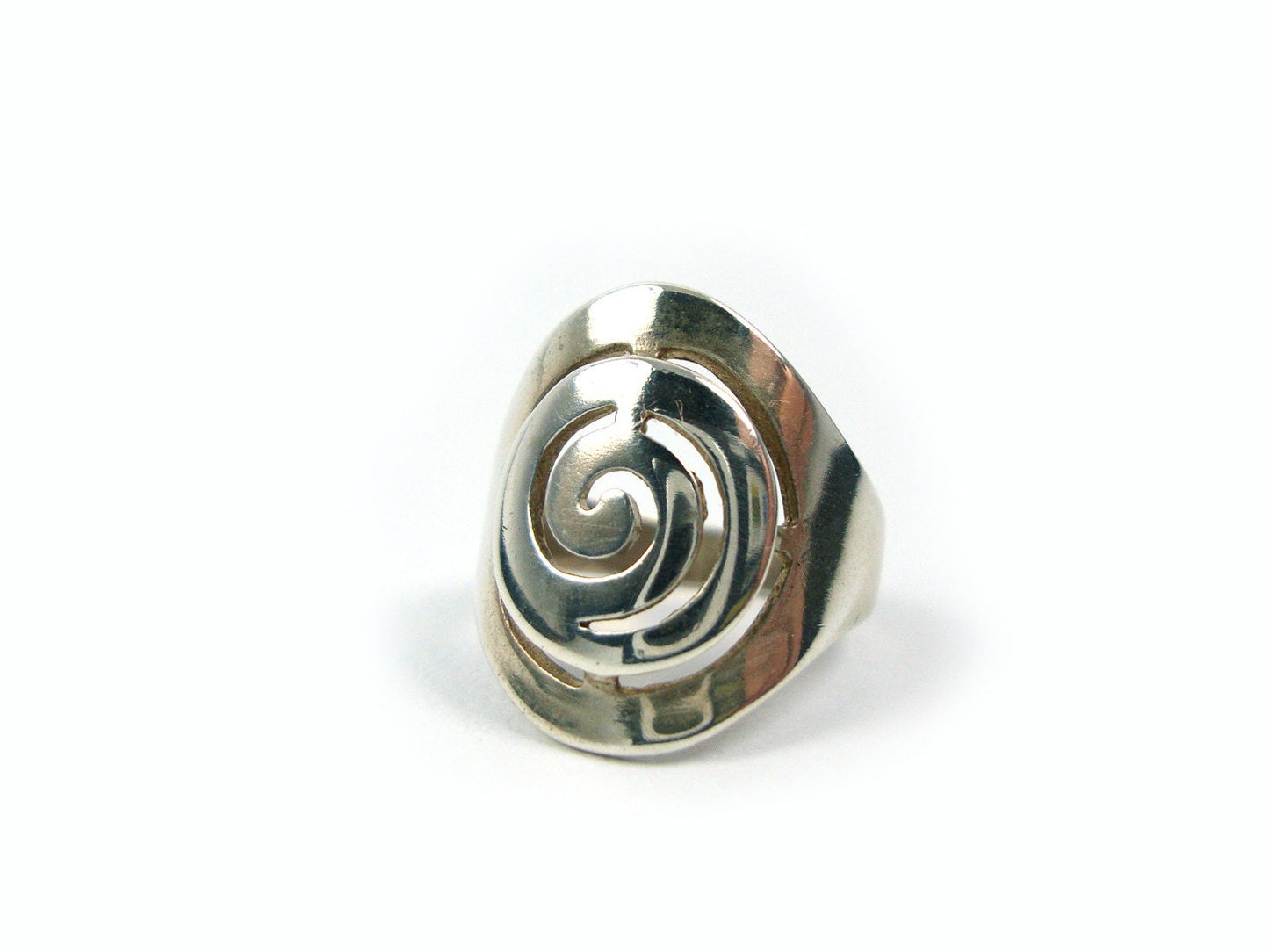 Sterling Silver 925 Greek Ring , Ancient Greek Eternity Spiral Key , Round Ring 20mm , греческое кольцо , Griechischen Ring , Greek Jewelry