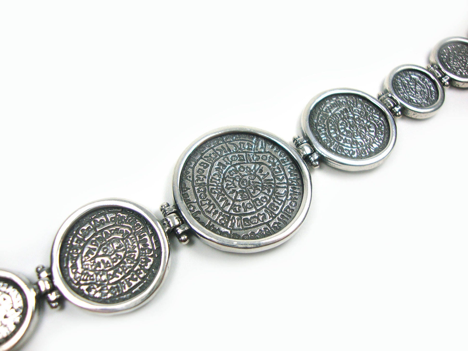 Phaistos Disc Jewelry | Phasitos Disc Bracelet | Phaistos Disc