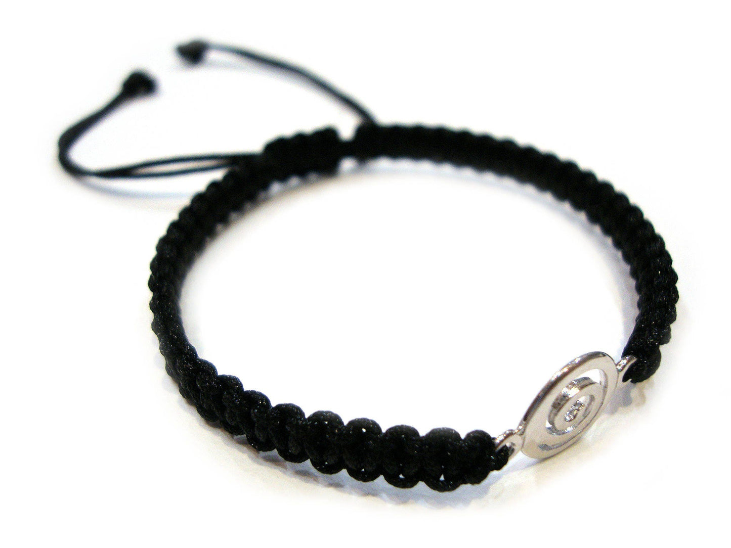 Sterling Silver 925 Ancient Greek Spiral Infinity Key 10mm Macrame Adjustable Macrame Bracelet , Griechische Silber Armband, Bijoux Grecque