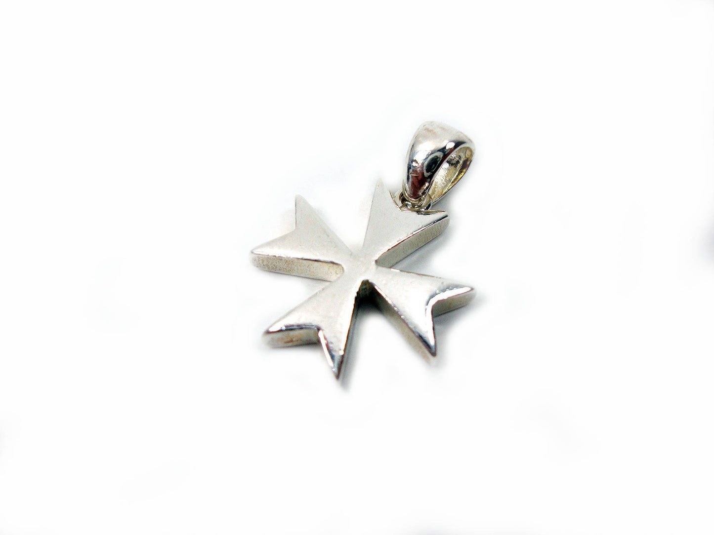 Sterling Silver 925 Maltese Knight Small Cross 15 x 15 mm , Silber Malteserkreuz, Crusader Cross Malta, Silver Knight Templar Cross, Crusade
