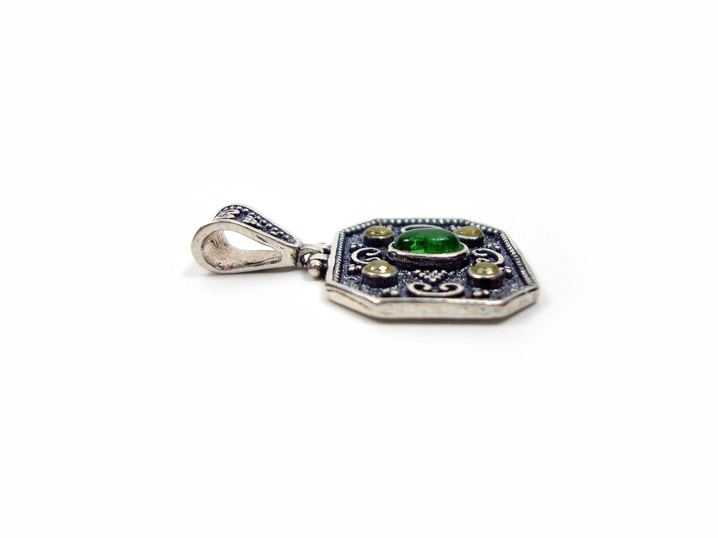 Byzantine Pendant, Sterling Silver 925 Greek Mid Century Byzantine Pendant , 28x20 mm, Byzantine Jewelry, Silver Greek ,Griechische Anhanger