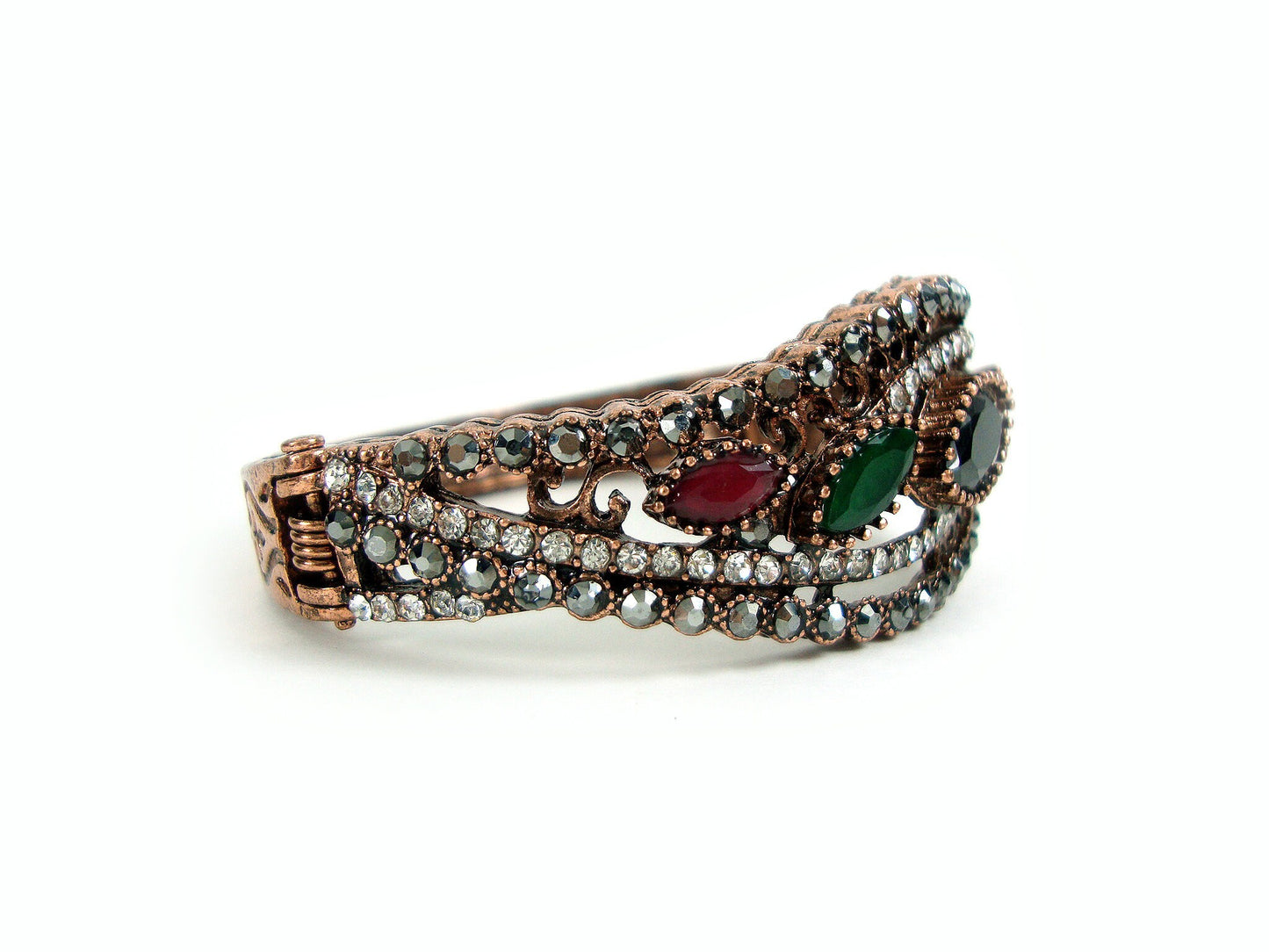Byzantine Greek Bangle Bracelet Curved Design, Byzantine Bracelet, Turkish Bracelet, Turkish Jewelry, Traditional Bracelet, Antique Bracelet
