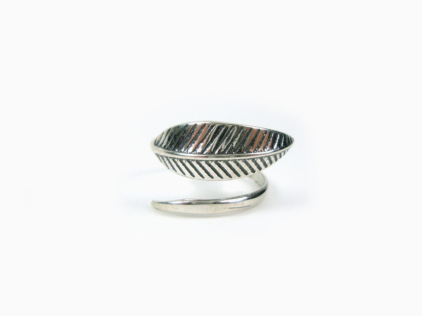 Sterling Silver 925 Ancient Greek Goddess Athena's Olive Curved Leave Handmade Adjustable Ring, Griechische Silber Olivenblatt Ring, Grecque