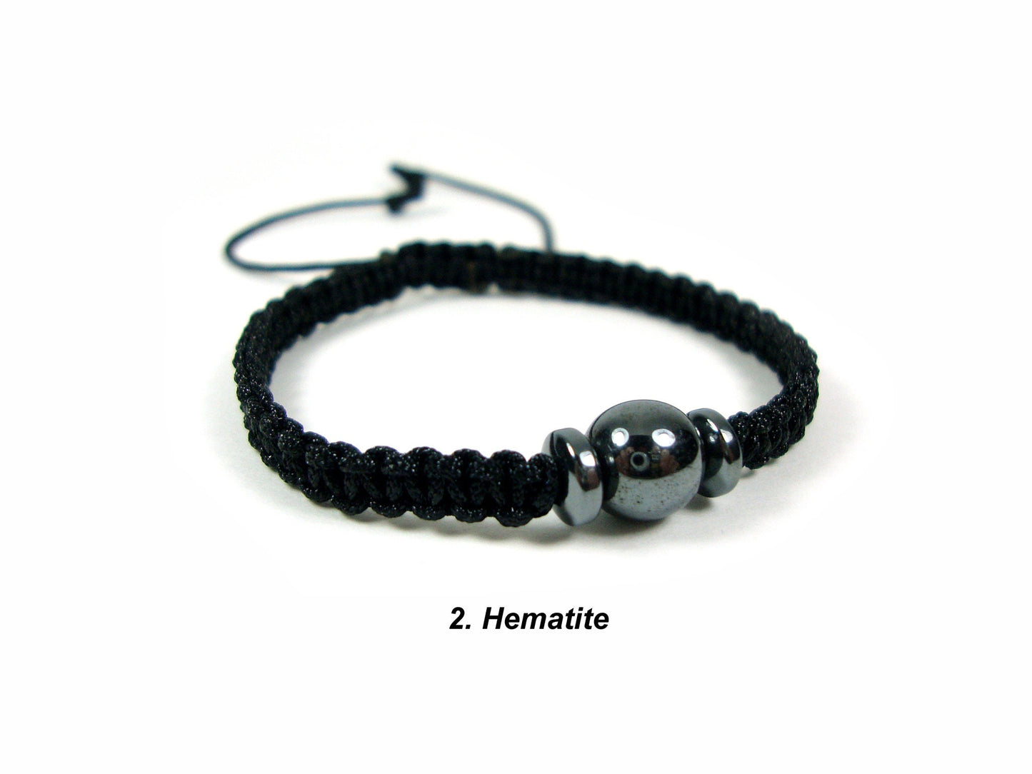 Greek Handmade Adjustable Macrame Bracelets With Natural Stones, Griechisches Armband Natur Stein, Natural Stone Bracelets, Lava Bracelet