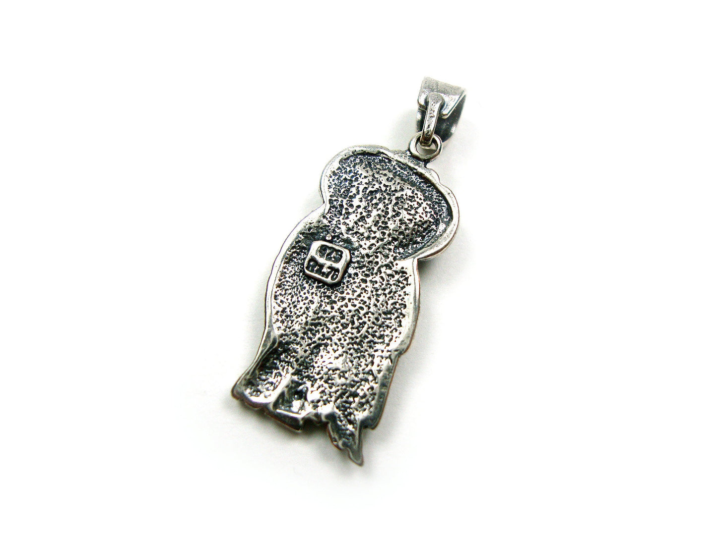 Sterling Silver 925 Ancient Greek Owl Goddess Athena's Symbol Pendant 12x25mm, Greek Pendant , Greek Jewelry , Greek Owl , Anient Greek