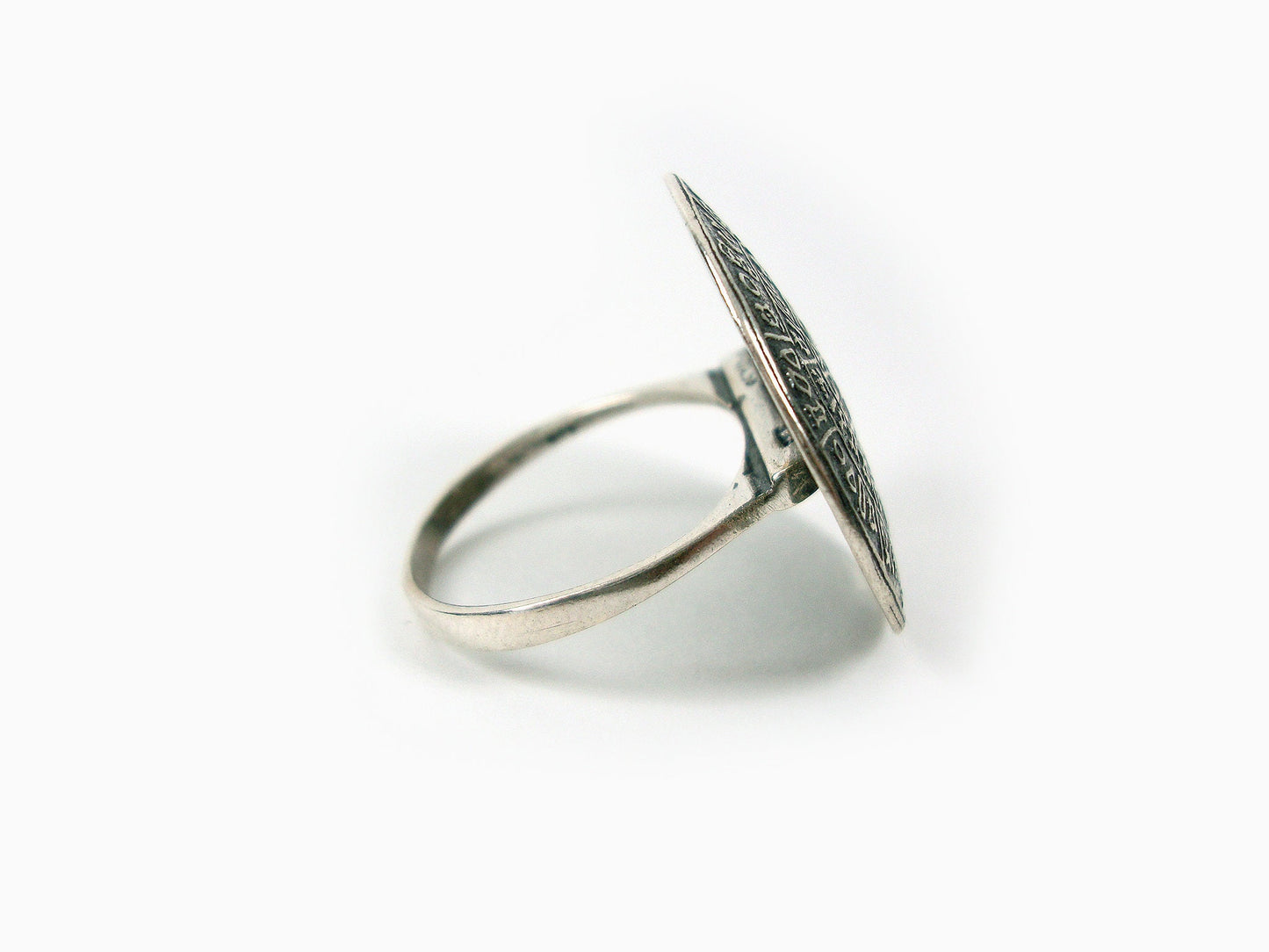 Phaistos Disc Silver Ring 27mm -50% OFF