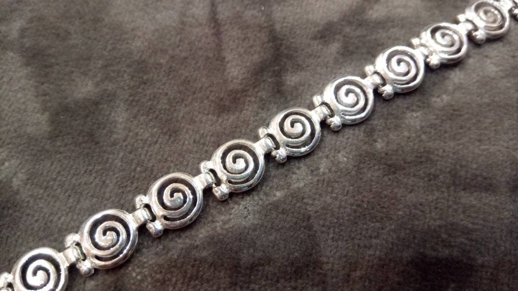 Sterling Silver 925 Ancient Greek Bracelet Infinity Spiral Swirl Vortex Key 6mm Pattern Bracelet 16-22cm , Ancient Greek Jewelry, Spiral