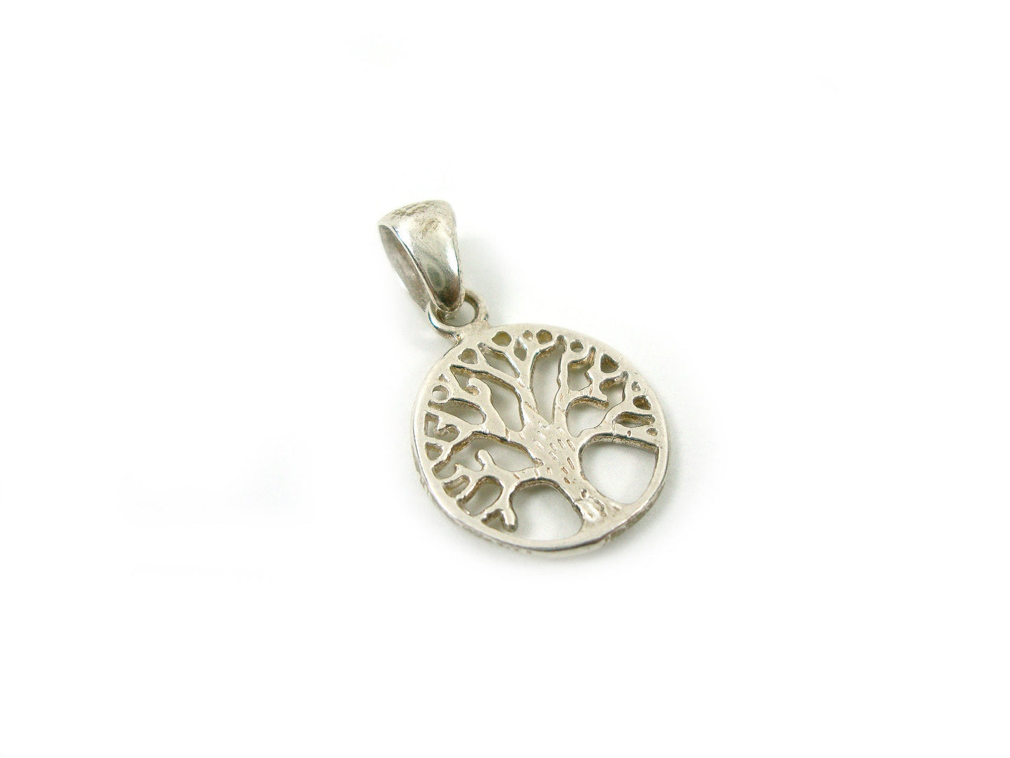 Sterling Silver 925 Greek Pendant , Tree Of Life 14mm , Greek Jewelry , греческая кулон , Griechischer Anhänger