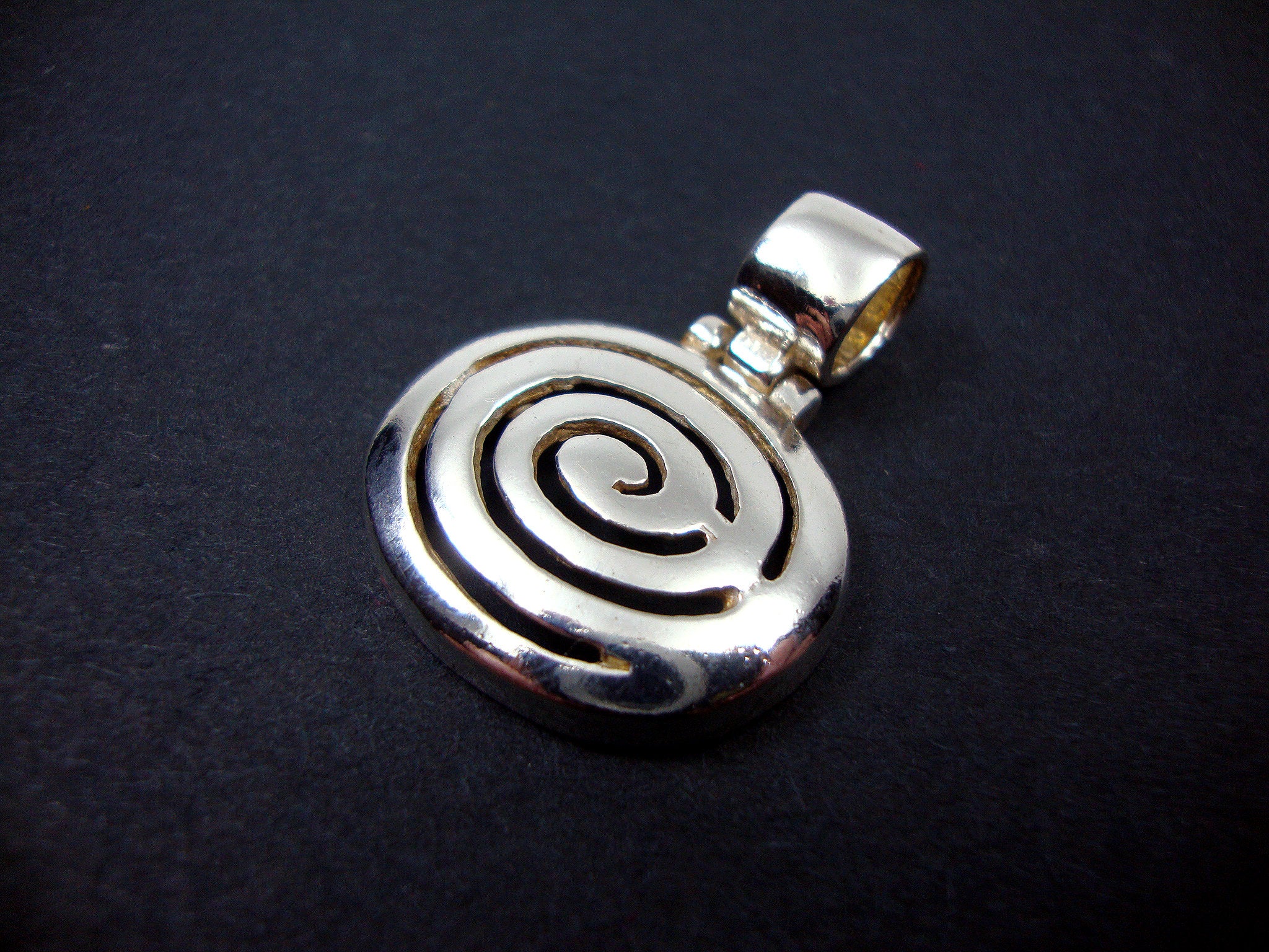 Eternal Spiral Greek Key Pendant with Necklace