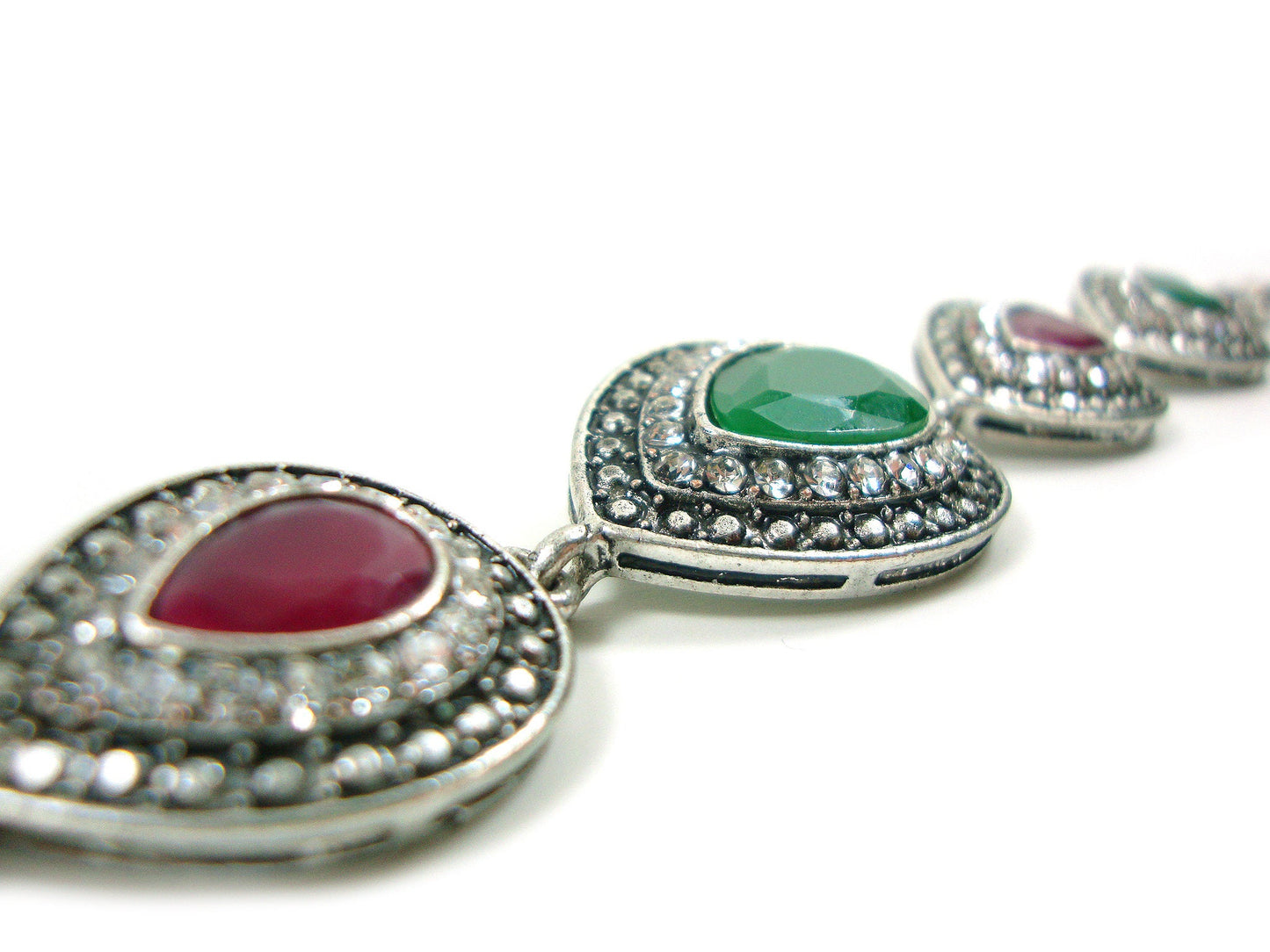 Turkish Jewelry Bracelet MultiColor Drops Crystals Modern Fashion Bracelet, Ethnic Antique Bracelet, Turkish Bracelet Traditional Jewelry