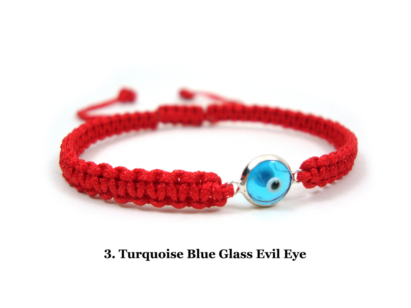 Evil Eye Bracelet, Greek Bracelets Good Luck 7mm Handmade Adjustable Red Pink Macrame Bracelet , Blue Evil Eye Kids Bracelet,Bijoux Grecque,