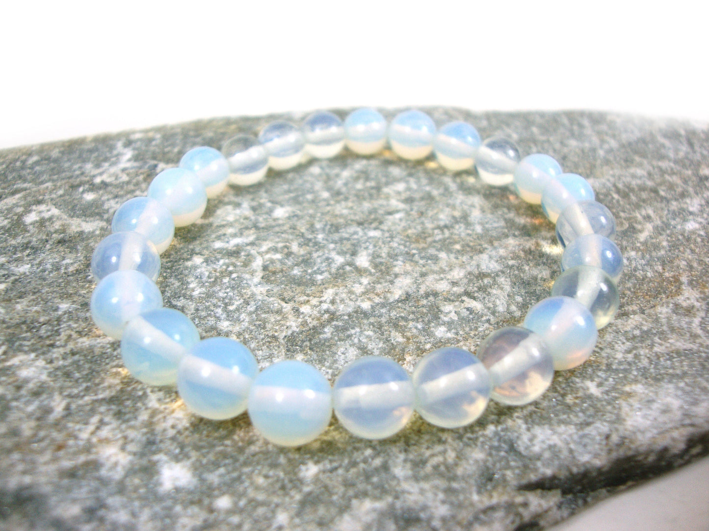 Natural Moonstone 8mm Stretch Bracelet, Moonstone Bracelet, Men Women Moonstone Bracelet, Moonstone Jewelry, Natural Moonstone Bracelet