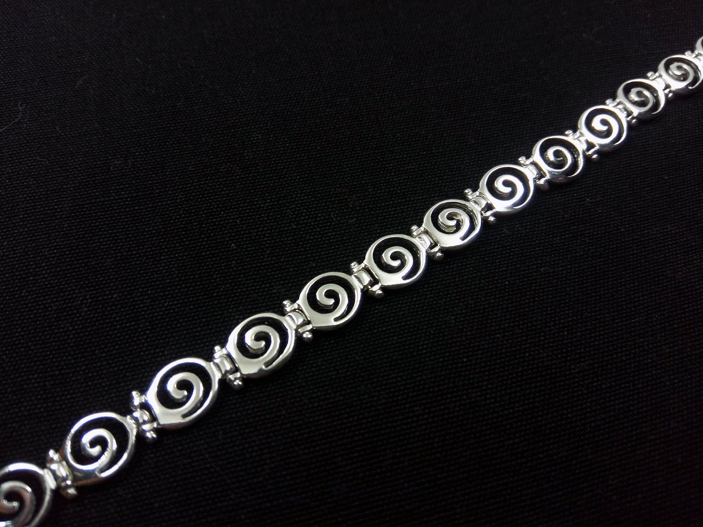 Sterling Silver 925 Ancient Greek Spiral Bracelet 8mm, Greek Silver Bracelet, Greek Jewelry, Griechische Silber Armband, Bracelet Grecque