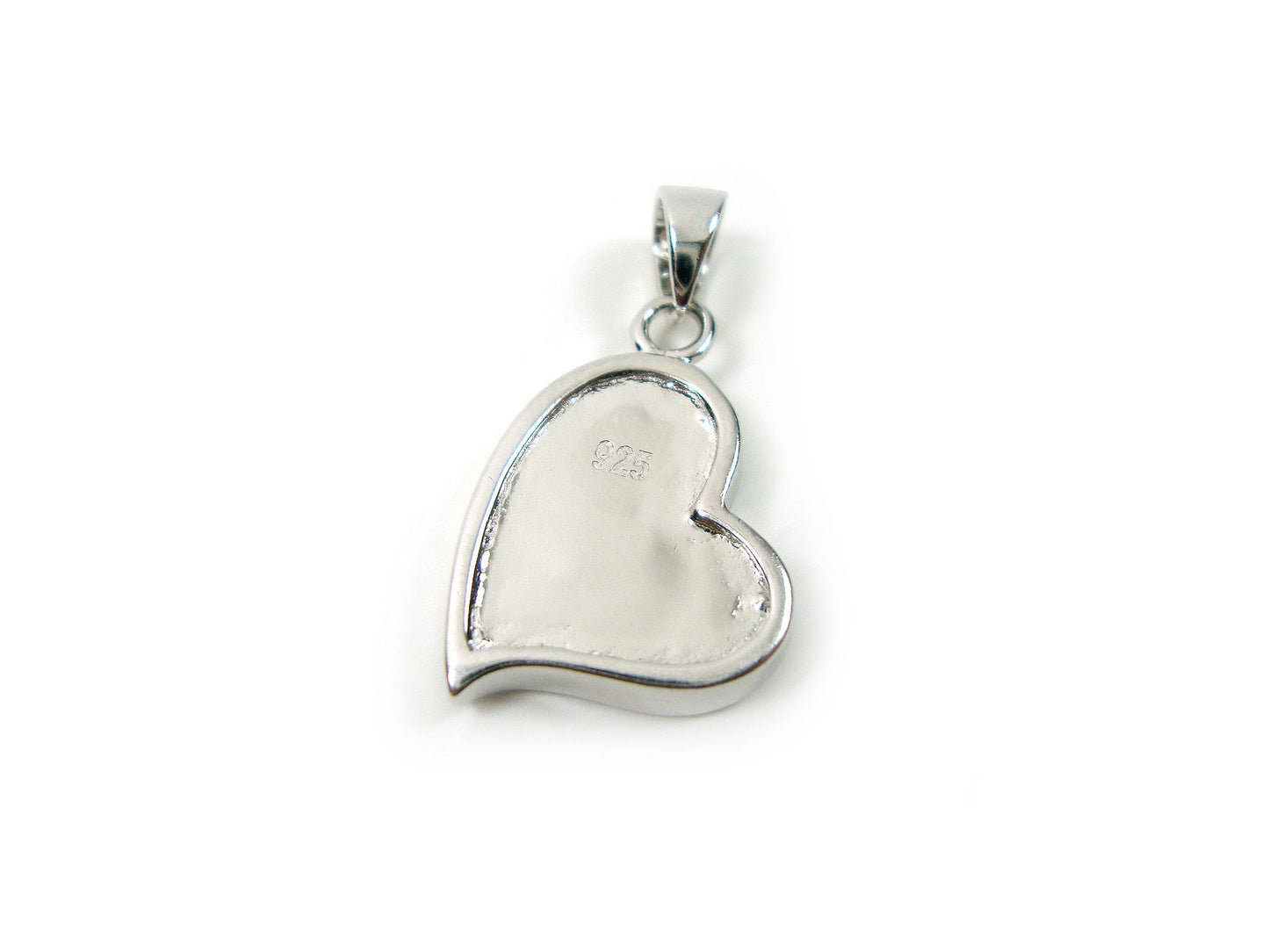 Sterling Silver 925 Heart Tropical Ocean Blue Opal Pendant 19x15mm, Friendship Love Relationship Pendant, Griechisches Blau Opal Anhanger