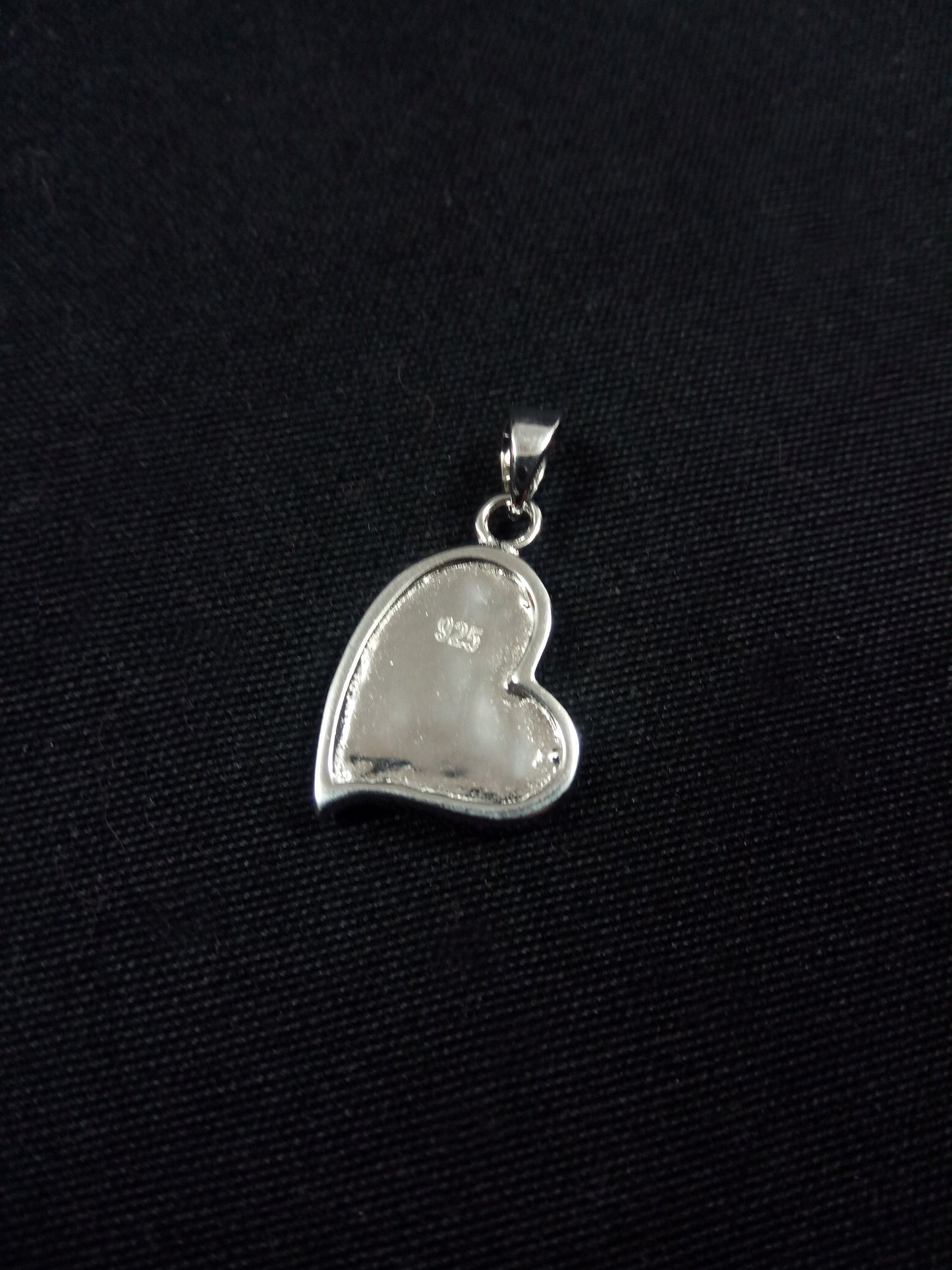 Sterling Silver 925 Heart Fire Rainbow Blue Opal 19x15mm, Greek Heart Blue Opal Pendant, Griechisches Silber Herz Anhanger Seestern Schmuck