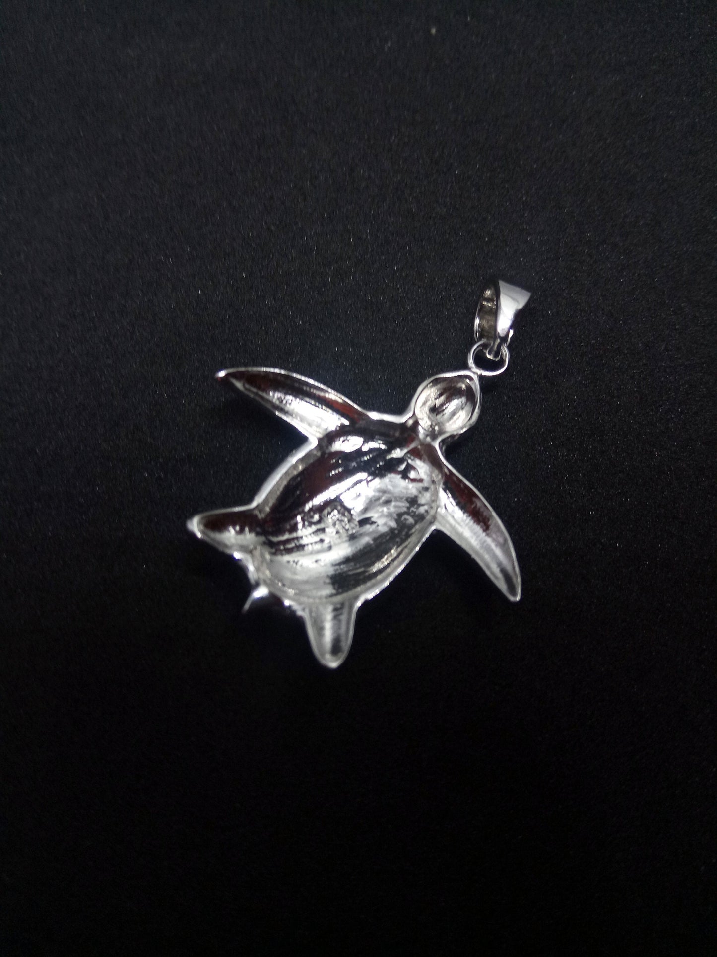 Sterling Silver 925 Sea Turtle 25x25mm Opal Pendant, Turtle Fire Opal Silver Pendant, Griechisches Blau Opal Anhanger, Grecque Pendetif