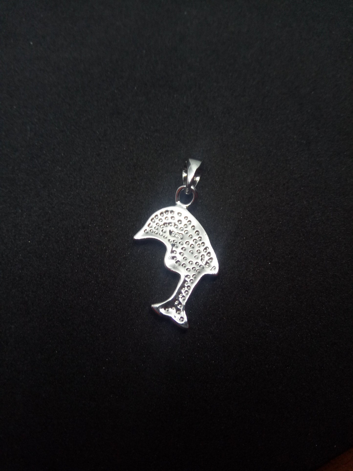 Sterling Silver 925 Greek Dolphin 25x25mm Opal Pendant, Dolphin Fire Opal Silver Pendant, Griechisches Blau Opal Anhanger, Grecque Pendetif
