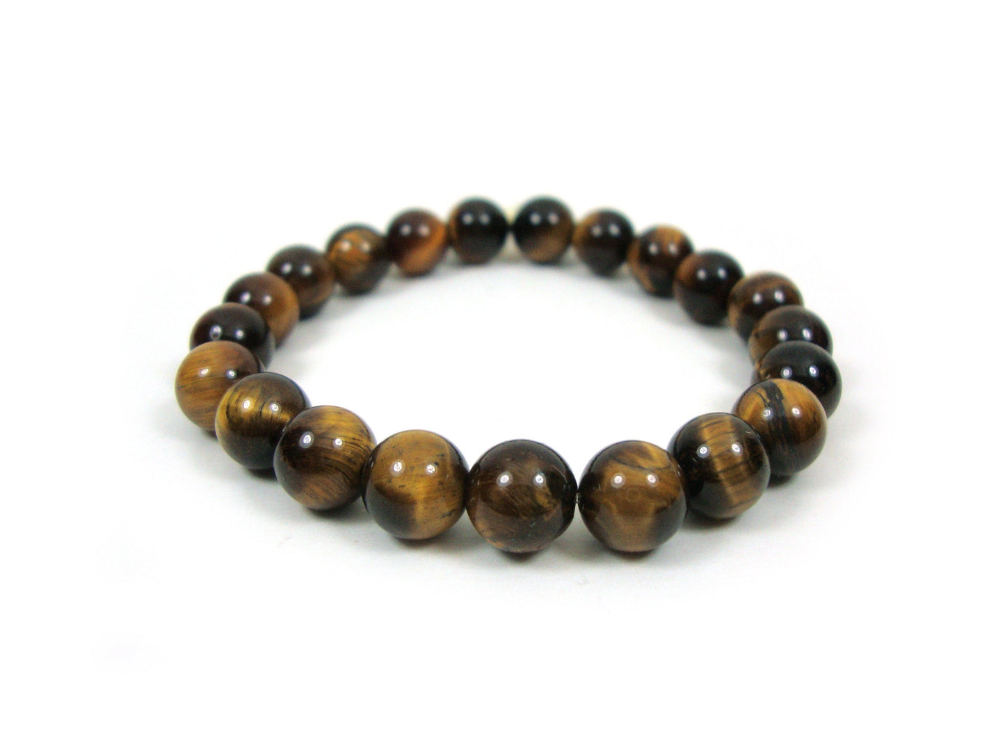 Natural Tiger Eye Greek Power Strength Protection Brown Stones 8mm  Bracelet, Men Women Unisex Bracelet, Tiger Eye Bracelet Necklace Ring