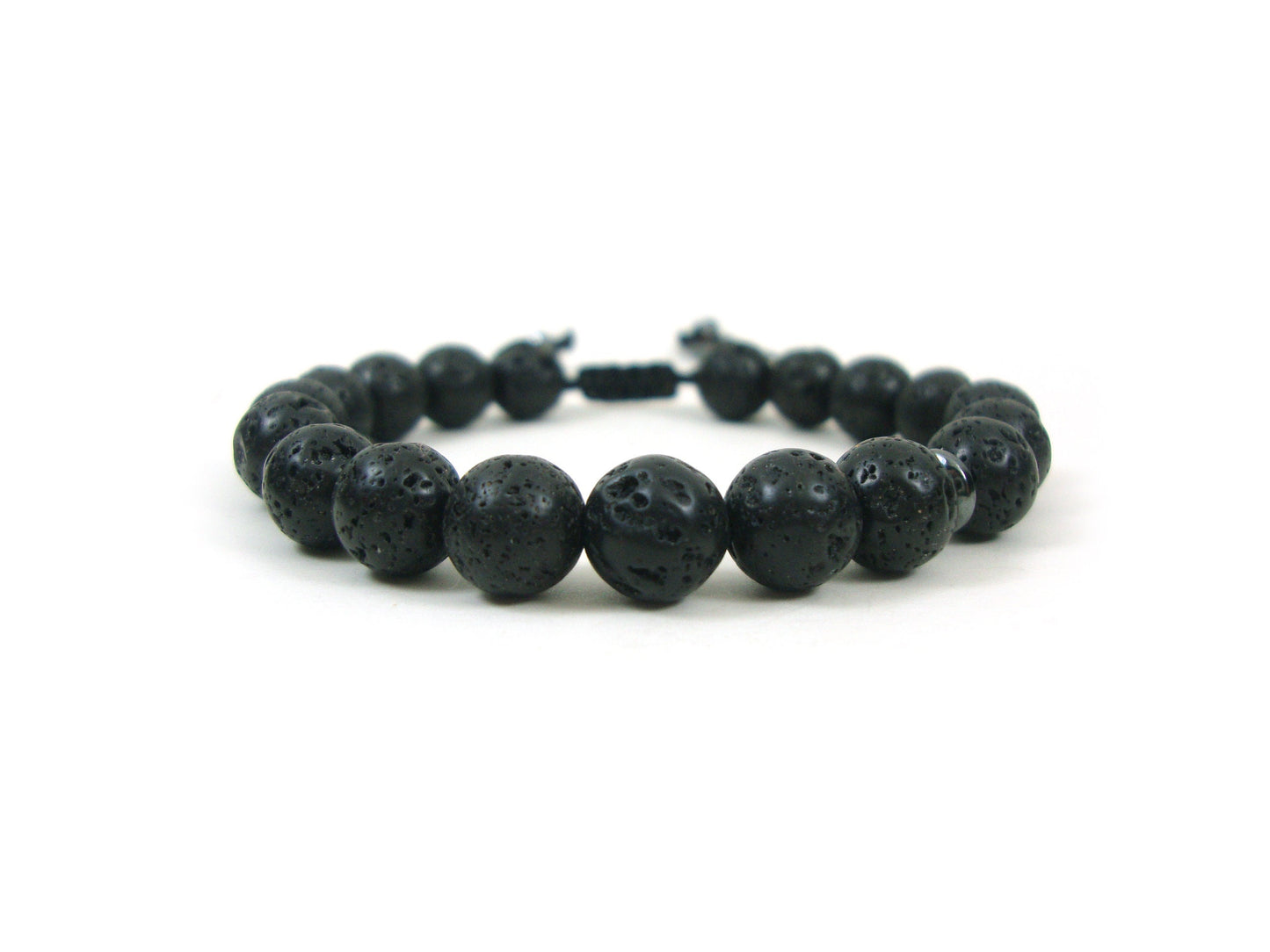 Lava Bracelet, Volcanic Lava Men Women Unisex Adjustable Bracelet, Lava 8mm, Santorini Volcanic Lava Stone Bracelet, Mens Bracelet, Lava