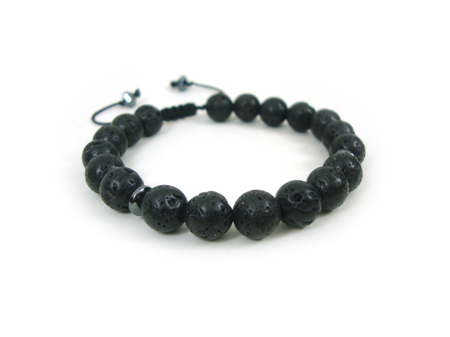 Lava Bracelet, Volcanic Lava Men Women Unisex Adjustable Bracelet, Lava 8mm, Santorini Volcanic Lava Stone Bracelet, Mens Bracelet, Lava