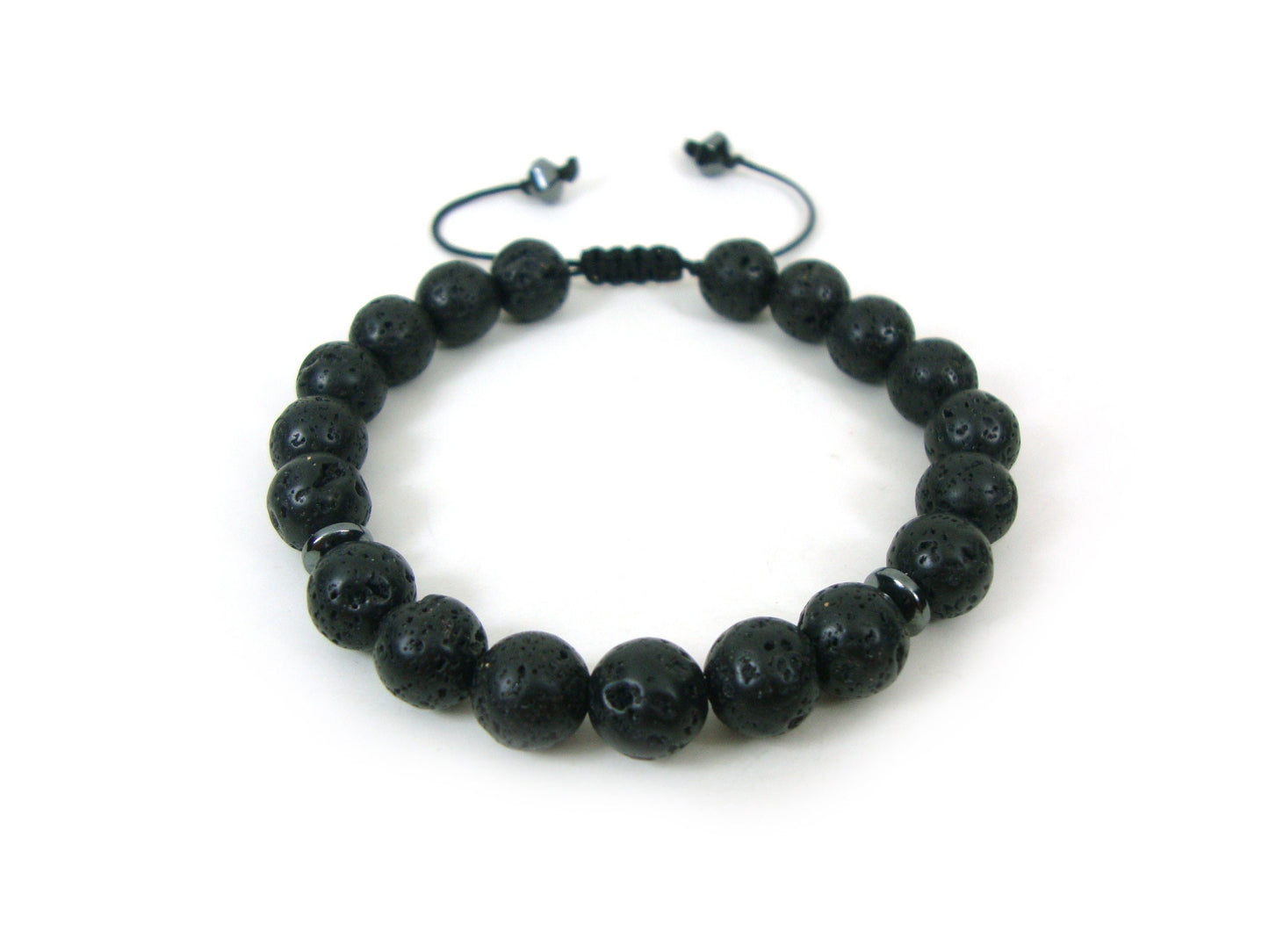 Lava Bracelet, Volcanic Lava Men Women Unisex Adjustable Bracelet, Lava 8mm, Santorini Volcanic Lava Stone Bracelet, Mens Bracelet, Lava