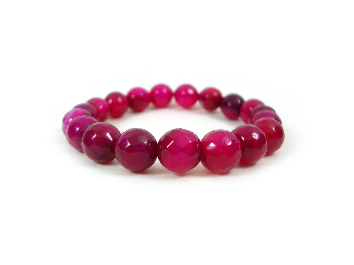 Natural Ruby Agate 10mm Stones Bracelet, Agate Bracelet, Purple Agate Bracelet, Purple Stones Men Women Bracelet, Agate Natur Stein Armband