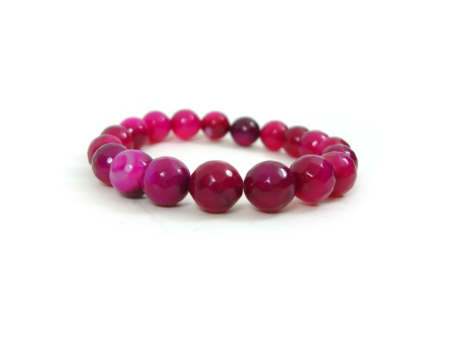 Natural Ruby Agate 10mm Stones Bracelet, Agate Bracelet, Purple Agate Bracelet, Purple Stones Men Women Bracelet, Agate Natur Stein Armband
